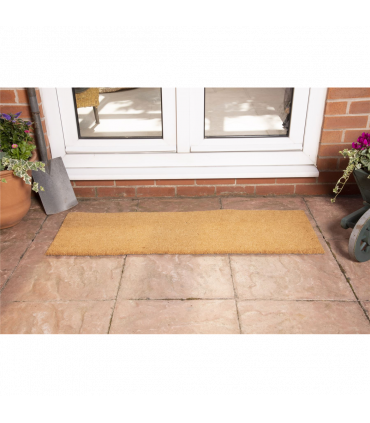 Astley Plain PVC Backed Coir 40x120cm Natural Doormat