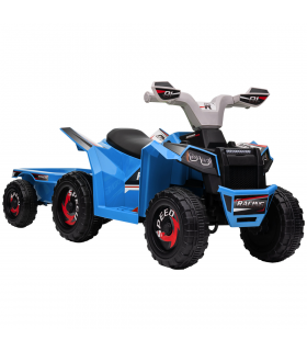 Kids Ride-On ATV Blue Grey Black 6V 4.5AH PP Metal 48.5H x 106L x 41.5Wcm
