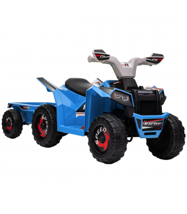 Kids Ride-On ATV Blue Grey Black 6V 4.5AH PP Metal 48.5H x 106L x 41.5Wcm