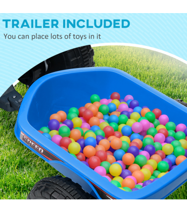 Kids Ride-On ATV Blue Grey Black 6V 4.5AH PP Metal 48.5H x 106L x 41.5Wcm