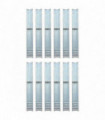 L-shaped Ground Anchors 12 pcs Galvanised Steel 5x5x50 cm