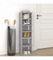 Shoe Rack Grey Sonoma 25x27x102 cm Engineered Wood