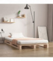 vidaXL Pallet Bed 75x190 cm Small Single Solid Wood Pine