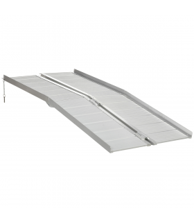 Aluminum Silver 183 cm x 72 cm x 5 cm Wheelchair Ramp for Mobility Scooters