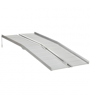 Aluminum Silver 183 cm x 72 cm x 5 cm Wheelchair Ramp for Mobility Scooters