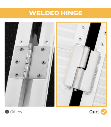 Aluminum Silver 183 cm x 72 cm x 5 cm Wheelchair Ramp for Mobility Scooters