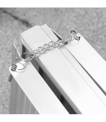 Aluminum Silver 183 cm x 72 cm x 5 cm Wheelchair Ramp for Mobility Scooters