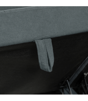 HOMCOM Convertible Modular Sectional Sofa w/ Storage Wood Frame Dark Grey