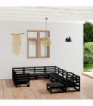 vidaXL 11 Piece Garden Lounge Set Solid Pinewood