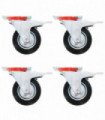 24 pcs Swivel Casters 100 mm