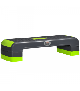 HOMCOM Aerobic Step Three-Level Adjustable Exercise Stepper for Home, Office