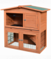 Rabbit Hutch A-Frame Wood Wooden Natural Wood Finish 100.5L x 55W x 101H cm