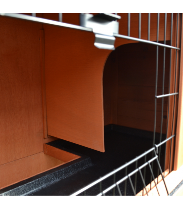 Rabbit Hutch A-Frame Wood Wooden Natural Wood Finish 100.5L x 55W x 101H cm