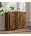 Sideboard Smoked Oak 92x35x75 cm Engineered Wood