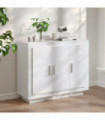Sideboard White 92x35x75 cm Engineered Wood