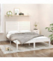 Bed Frame White Solid Wood 140x200 cm