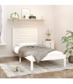 Bed Frame White Solid Wood 90x200 cm