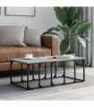 vidaXL Coffee Table Grey Sonoma 100x50x35.5 cm Engineered Wood