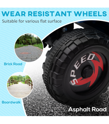 Electric Quadbike Blue PP Metal 48.5H x 70L x 41.5W cm 25kg 6V Kids Ride-On ATV