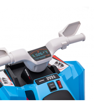 Electric Quadbike Blue PP Metal 48.5H x 70L x 41.5W cm 25kg 6V Kids Ride-On ATV