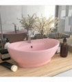 Luxury Basin Overflow Oval Matt Pink 58.5x39 cm Ceramic