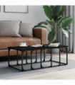 vidaXL Coffee Table Black 100x50x35.5 cm Engineered Wood