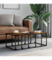 vidaXL Coffee Table Smoked Oak 100x50x35.5 cm Engineered Wood