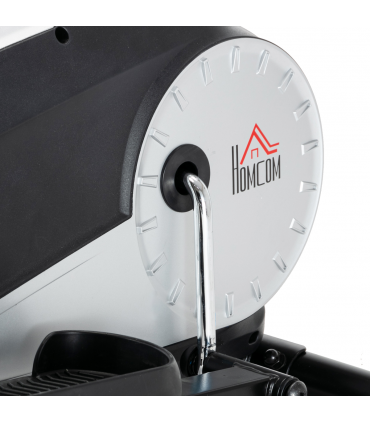 HOMCOM Elliptical Cross Trainer w/ Adjustable Resistance, LCD Monitor, Wheels