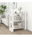 Book Cabinet/Room Divider White 80x35x91 cm Solid Wood Pine