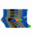 Boys 6 Pack Design Socks (12-3 UK / Dinosaur)
