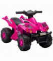 AIYAPLAY 6V Kids Electric Quad Bike with Music, Forward Function, Pink