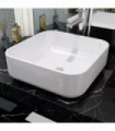 Basin Square Ceramic White 38x38x13.5 cm