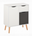 Floor Cabinet Storage Cupboard Sideboard with Drawer for Bedroom, Living Room