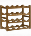 Bamboo Wine Rack 16 Bottles, 4-tier Display Storage Shelves for Countertop
