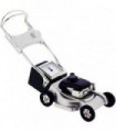 Miniature Clock Silver Plated Metal Grass Sweeper Solid Brass IMP1098S - CLEARANCE NEEDS RE-BATTERY