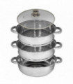 3 Tier Stainless Steel Steamer | STEAM10 | - 25cm AS-94073