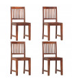 Dining Chairs 4 pcs Solid Mango Wood