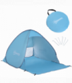 Beach Tent Instant Camping Pop up Tent Sun Shade Shelter, Blue Outsunny