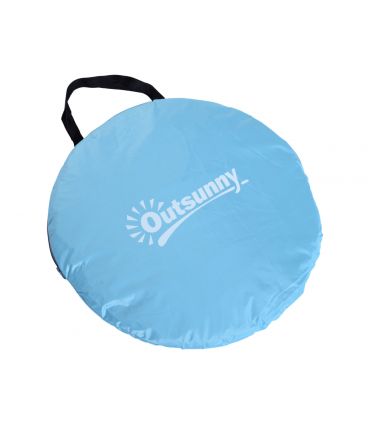 Beach Tent Instant Camping Pop up Tent Sun Shade Shelter, Blue Outsunny
