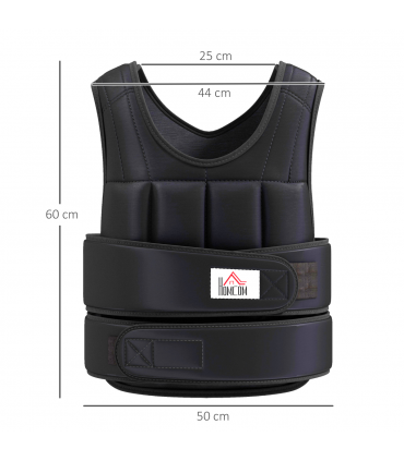 20KGS Adjustable Weight Vest Running Gym Training Weight Loss HOMCOM