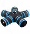 Cat Tunnel 5-way Black and Blue 25 cm Polyester
