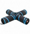 Cat Tunnel 4-way Black and Blue 132 cm Polyester