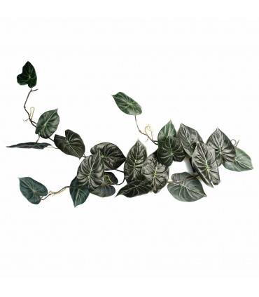 120cm Artificial Trailing Hanging Plant Realistic Alocasia Dragon Scale Dark