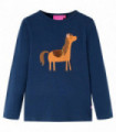 Kids' T-shirt with Long Sleeves Navy Blue 104