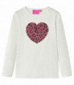 Kids' T-shirt with Long Sleeves Ecru 92