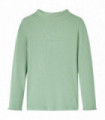 Kids' T-shirt with Long Sleeves Mock Turtleneck Dark Mint 104