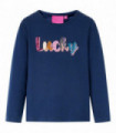 Kids' T-shirt with Long Sleeves Navy Blue 104