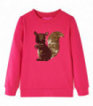 Kids' Sweatshirt Bright Rose 128