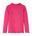 Kids' T-shirt with Long Sleeves Bright Pink 92