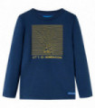 Kids' T-shirt with Long Sleeves Navy Blue 116
